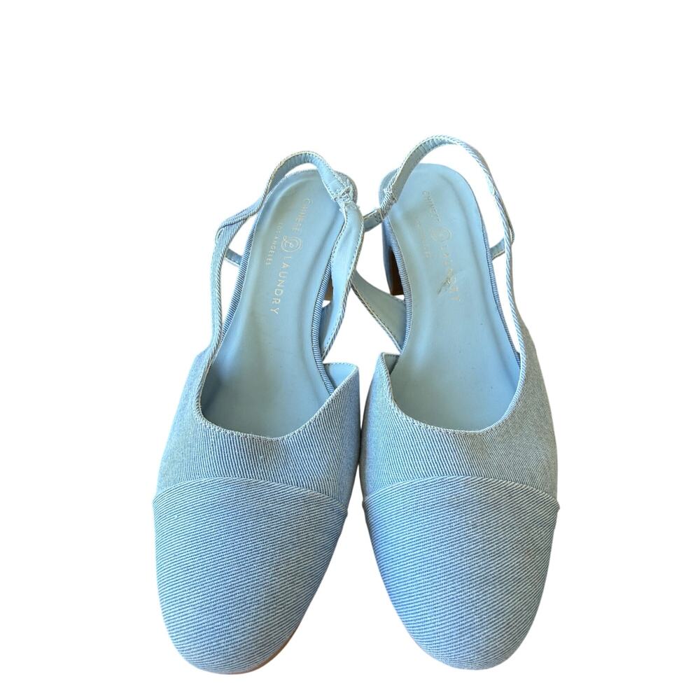 Chinese Laundry Women's Blue Rozie Denim Slingback Pumps Size 8.5M - Picture 6 of 11